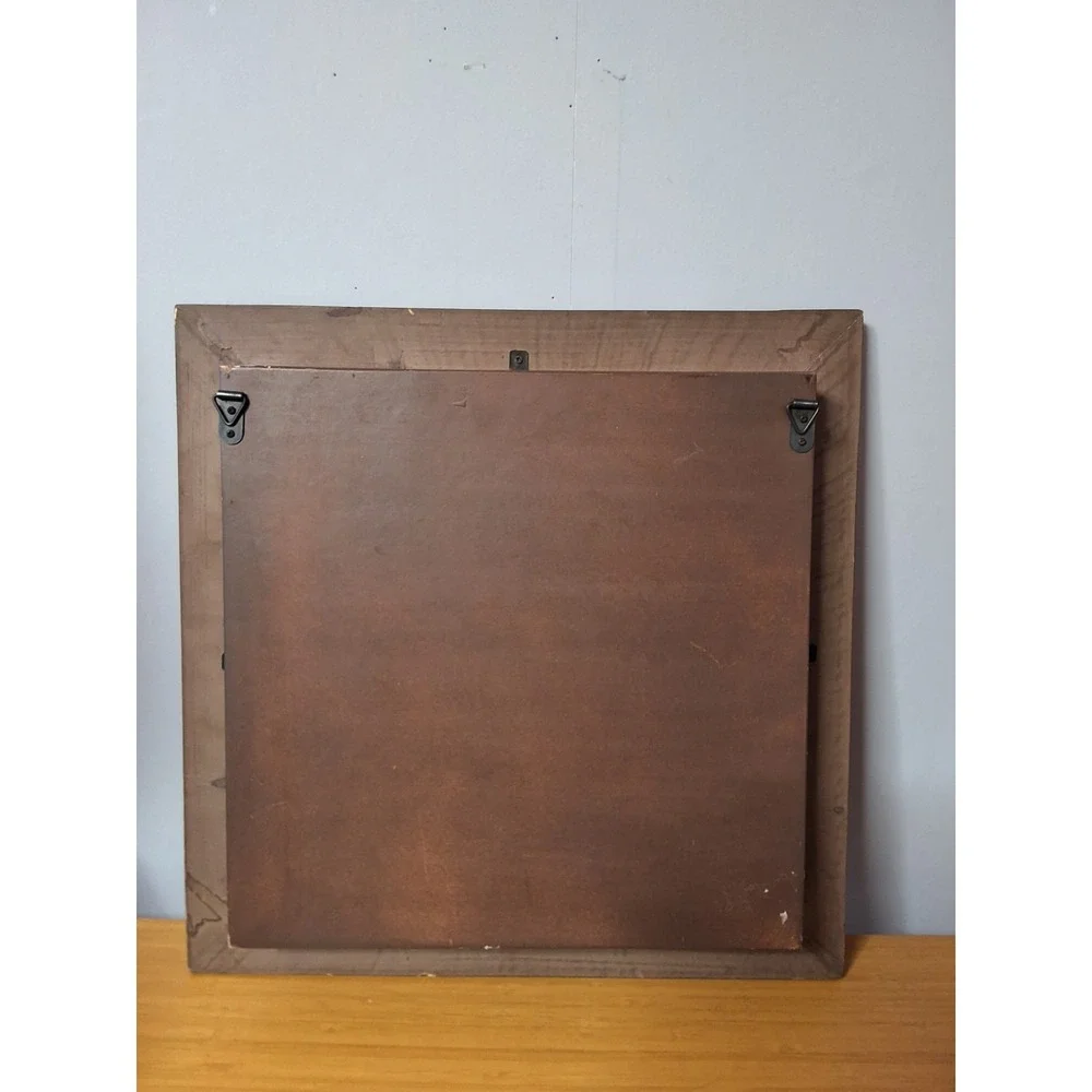 Vintage Wooden Open-Face Shadow Box Containing Books, Picture Frames And Jugs.